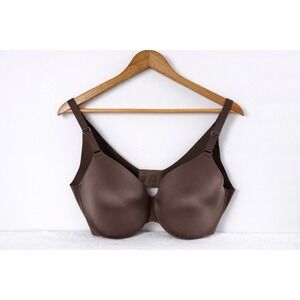 Soma Vanishing Back Full Coverage Size‎ 38DD Bra Back Closure Taupe Padded